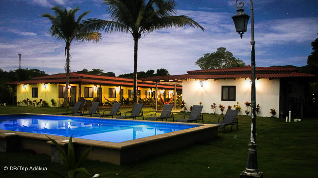 hotel face au spot de surf au panama