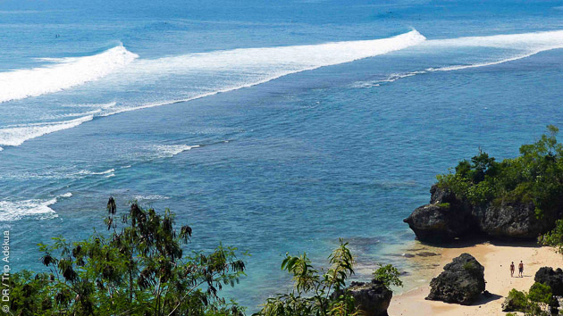 le spot de padang padang à Bali
